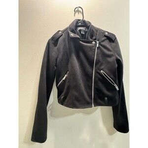 FOREVER 21 - CROPPED JACKET - BLACK - SIZE SMALL